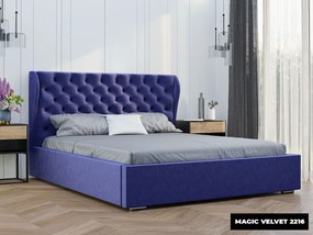 PROXIMA.store - Luxusná čalúnená posteľ LUNA ROZMER: 200 x 200 cm, TYP ROŠTU: DREVENÝ ROŠT