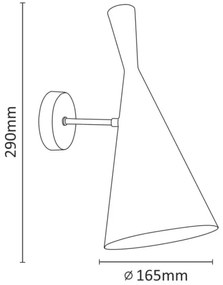 Nástenné svietidlo MODERN 1xE27/20W/230V biele