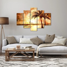 Obraz - Palmy na pláži (150x105 cm)