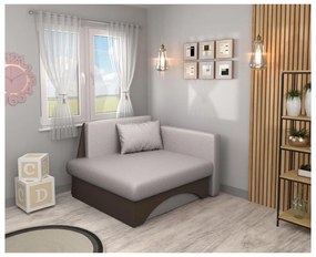 Kreslo Kubosik new (béžovosivá Taupe + hnedá) (P). Vlastná spoľahlivá doprava až k Vám domov. 1119735