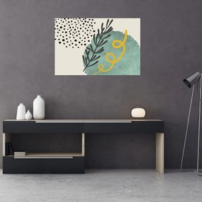 Obraz - Abstraktné listy N⁰1 (90x60 cm)