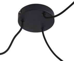 Japandi závesná lampa hnedá 50cm 3-svetlá - Plu