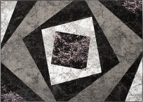 TA Koberec K855F BLACK CHEAP PP EWL Sivý Obdĺžnikový Rozmer: 120x170 cm