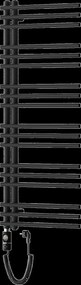 Mexen Neptun, elektrické vykurovacie teleso 1200 x 500 mm, 600 W, čierna, W101-1200-500-2600-70