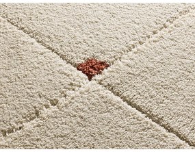 Koberec v tehlovej a krémovej farbe 160x230 cm Brenda – Universal