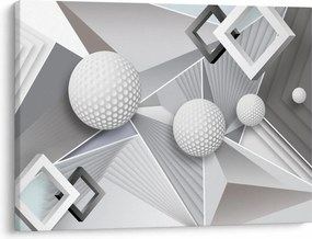Geometrický abstraktný obraz (70x50 cm)