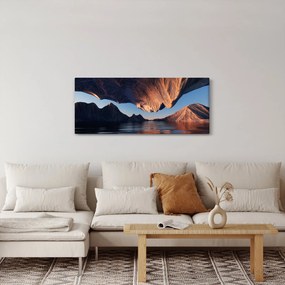 Obraz - 3D útesy (120x50 cm)