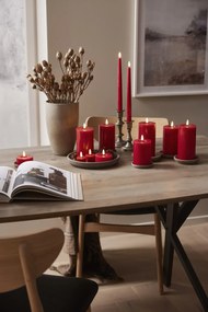 STAR TRADING Čajová LED svíčka Flamme Flow Red 4 cm – set 2 ks