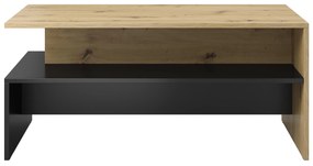 Konferenčný stolík Barly CBM99 (dub artisan + čierna matná). Vlastná spoľahlivá doprava až k Vám domov. 1118126