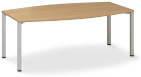 Konferenčný stôl ProOffice 80/110 x 200 x 74,2 cm, buk