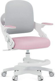 Detská otočná stolička Mark Adler Junior 4.3 ružová / sivá