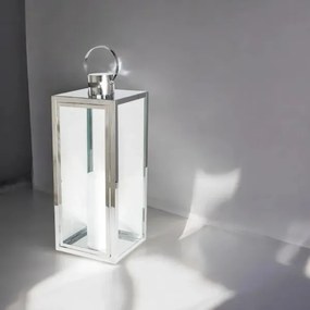 Dekoratívna lucerna 63 cm, lesklý chróm