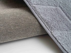 TZ Sivý obdĺžnikový koberec 3D Rabbit Rozmer: 80x150