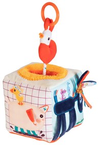 Lilliputiens - textilná kocka s aktivitami a prekvapením - Farma
