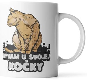 Sablio Hrnček Bývam u svojej mačky - 890 ml - XXL