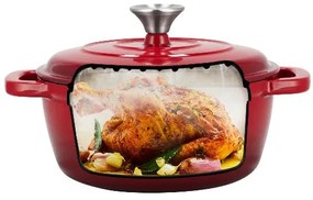 Silvercrest®  Liatinový hrniec, 2,8 l (červená)  (100393108)