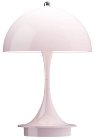 Louis Poulsen Prenosná lampa Panthella 160 V3 Opal Pale rose