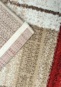 Spoltex, Kusový koberec Florentina 613-64 beige/red, 120x170, béžová, obývacia izba