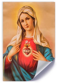 Gario Plagát Srdce Panny Márie Farba rámu: Bez rámu, Veľkosť: 20 x 30 cm