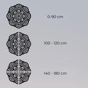 Drevená dekorácia na stenu mandala svetla a lúčov | SENTOP PR0508