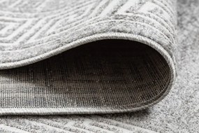 Koberec MATEO 8033/644 grécky, ramka - štrukturálny sivý