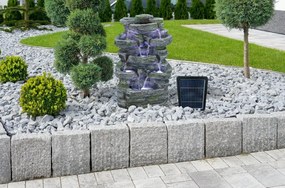 Záhradná solárna fontána BestBerg SF-09 / polyresin / 31 x 25,5 x 46 cm