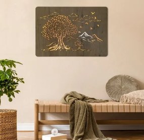 Podsvietený obraz na stenu Dva stromy