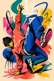 Breakin - Metalický obraz 60x40cm