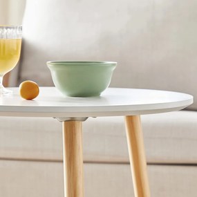 Príručné stolíky sada 2 ks, škandinávsky štýl, biele