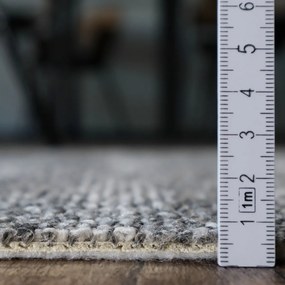 Spoltex, Metrážny koberec Ocean 38790 Grey, na mieru, šíře 4m, šedá, filc, obývacia izba