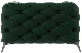 Tmavozelené zamatové kreslo Chelsea – Ropez