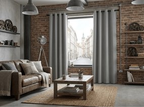 Záves OXFORD LIGHT 140x250 cm, svetlosivý Zavesenie: Riasiaca páska