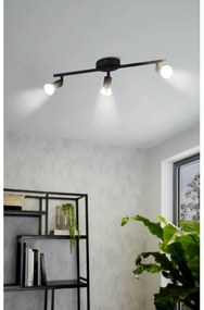Eglo 32431 - LED Bodové svietidlo BUZZ-LED 3xGU10/2,8W/230V 3000K čierna