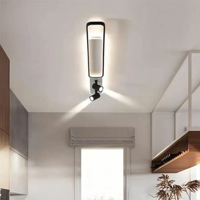 Toolight Toolight, LED stropné svietidlo s bodovými reflektormi 100cm, 45W, 4000K, APP1438-C, čierna-biela, OSW-00967