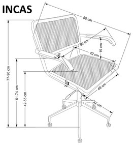 Kancelárska stolička Ina. Vlastná spoľahlivá doprava až k Vám domov. 1067939