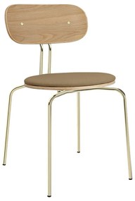 Jedálenská stolička v zlato-svetlo hnedej farbe Curious – UMAGE