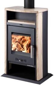 Haas+Sohn Krbové kachle Varese, 7,5 kW, vykurovacia schopnosť: 140 m³, oceľové