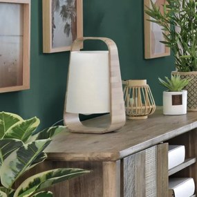 Atmosphera - Stolná lampa REX 1xE14/40W/230V bambus