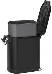 Simplehuman Kontajner na suché krmivo s poistkou 25 l, čierna mat, 25 l