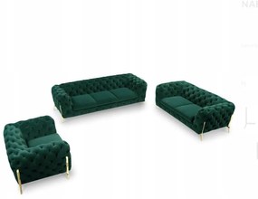 Sedacia súprava CHESTERFIELD TIFFANY MAX GOLD 3 + 2 + 1