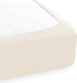 Froté napínacie prestieradlo FR-002 Smetanové 200 x 220 - výška 20 cm