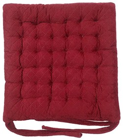 Poduška na stoličku SSE Morrocco 39 40x40 cm bordová