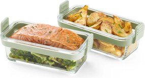 Sklenené formy do teplovzdušnej fritézy v sade 2 ks 20x9,5 cm – Lékué