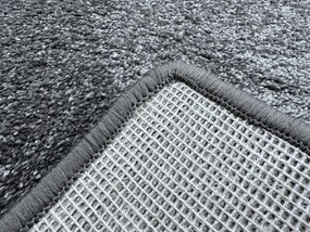 Vopi, Kusový koberec Laguna tmavo šedá ovál, 120x170 ovál, šedá, obývacia izba