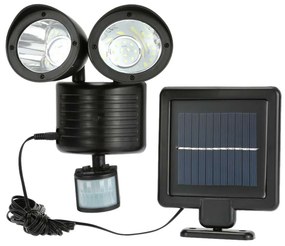 Dvojitá solárna lampa s pohybovým senzorom