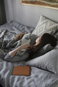 Vlnená deka Saimaannorppa 130x180, sivo-biela