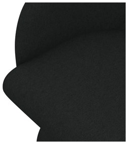 Čierne čalúnené jedálenské kreslo Kanoa – Makamii