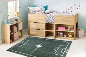 Detský koberec protišmykový BAMBINO 2138 Futbalové ihrisko,  zelený