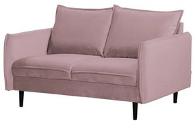 Zamatová pohovka v levanduľovej farbe 138 cm Juli – Ropez