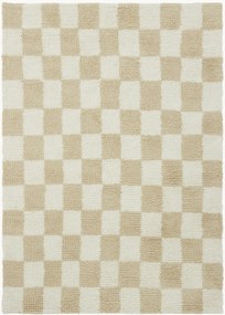 Ručne tkaný kockovaný koberec Bilbao